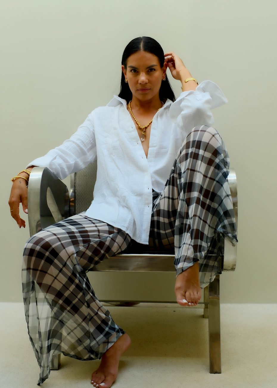 Sheer Silk Trousers