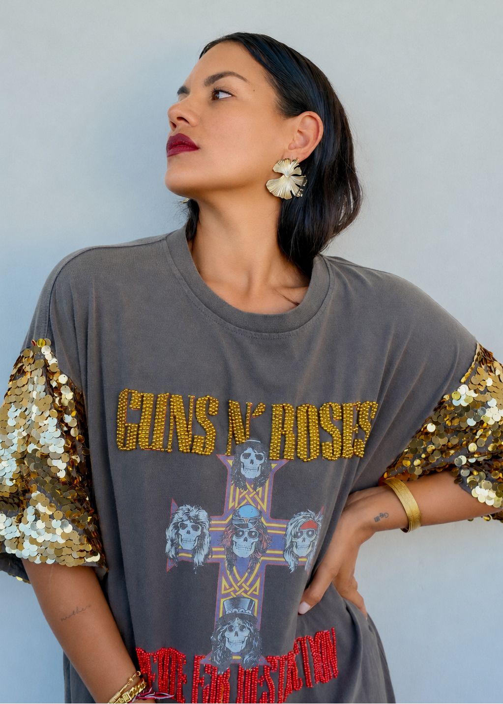 Oversized G*ns & Roses Tee