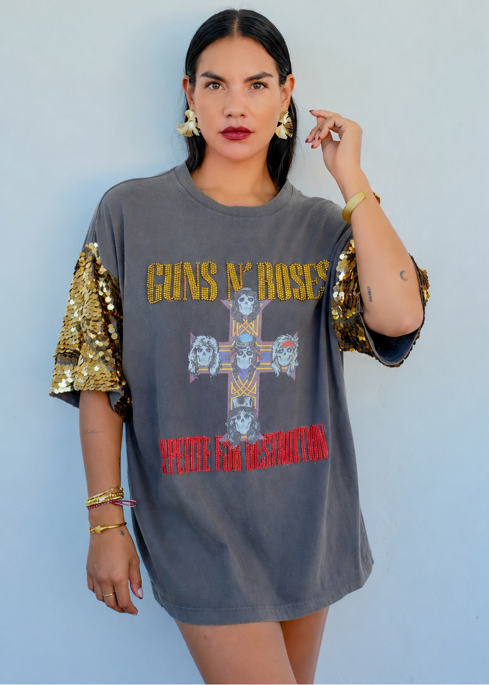 Oversized G*ns & Roses Tee