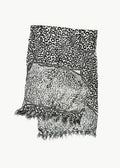 Cheetah Rope Sarong - White & Black