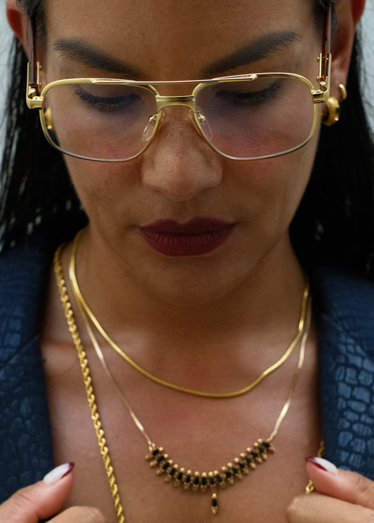 Gold Aviator Glasses