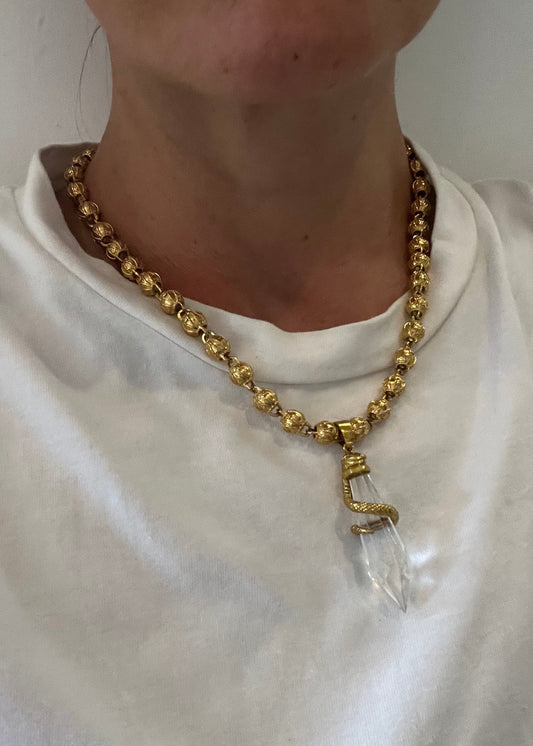 White Serpent Pendant
